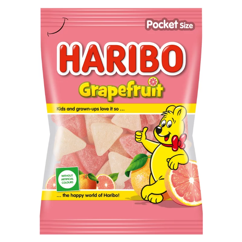 Haribo gumicukor 80g Grapefruit