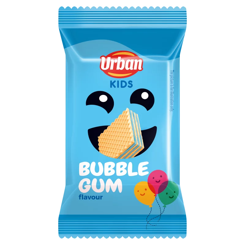 Urban Kids rágógumiízű krémmel töltött ostya 20 g