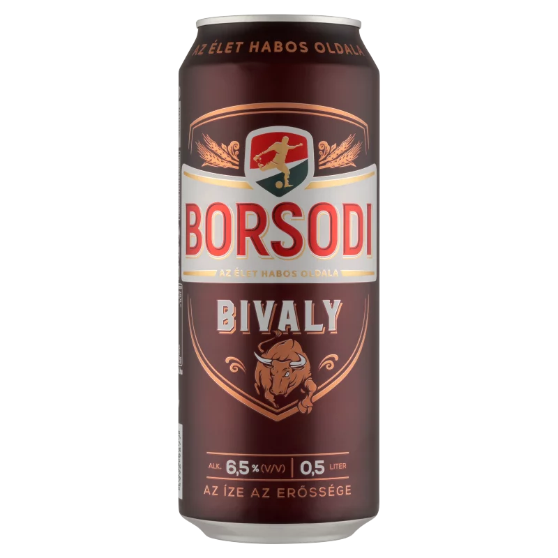 Borsodi Bivaly minőségi világos sör 6,5% 0,5 l