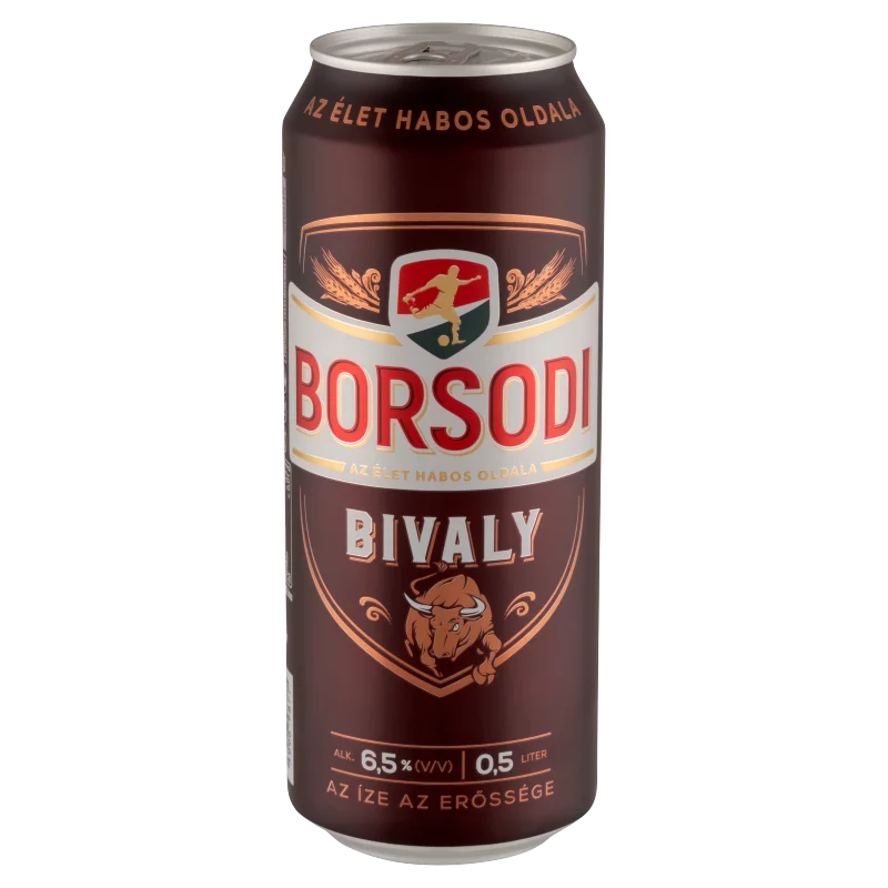 Borsodi Bivaly minőségi világos sör 6,5% 0,5 l