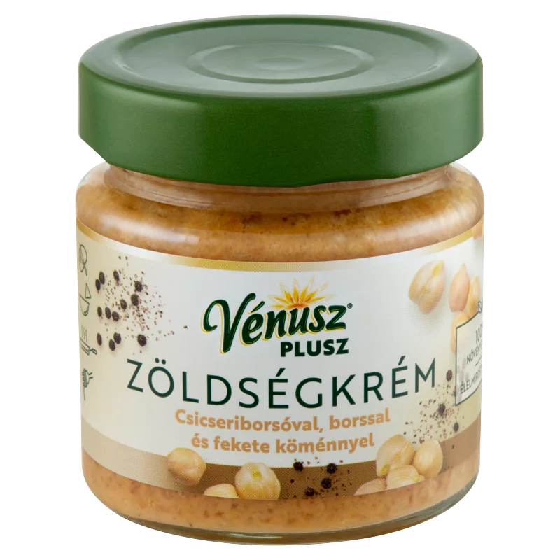 Vénusz Plusz zöldségkrém csicseriborsóval, borssal és fekete köménnyel 180 g