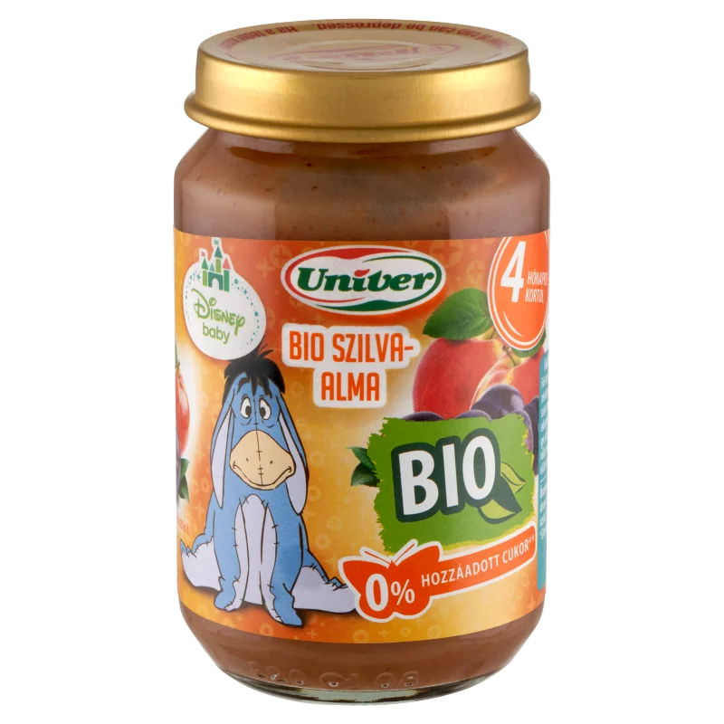 Univer bio szilva-alma bébidesszert 4 hónapos kortól 163 g
