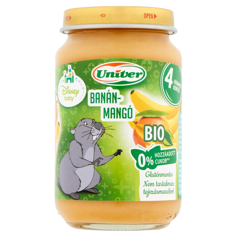 Univer BIO banán-mangó bébidesszert 4 hónapos kortól 163 g