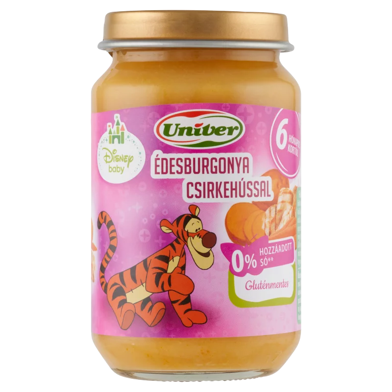 Univer Disney Baby édesburgonya csirkehússal bébiétel 6 hónapos kortól 163 g