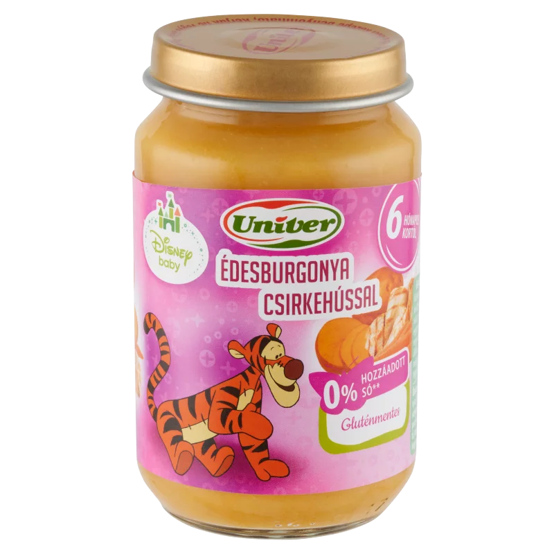 Univer Disney Baby édesburgonya csirkehússal bébiétel 6 hónapos kortól 163 g