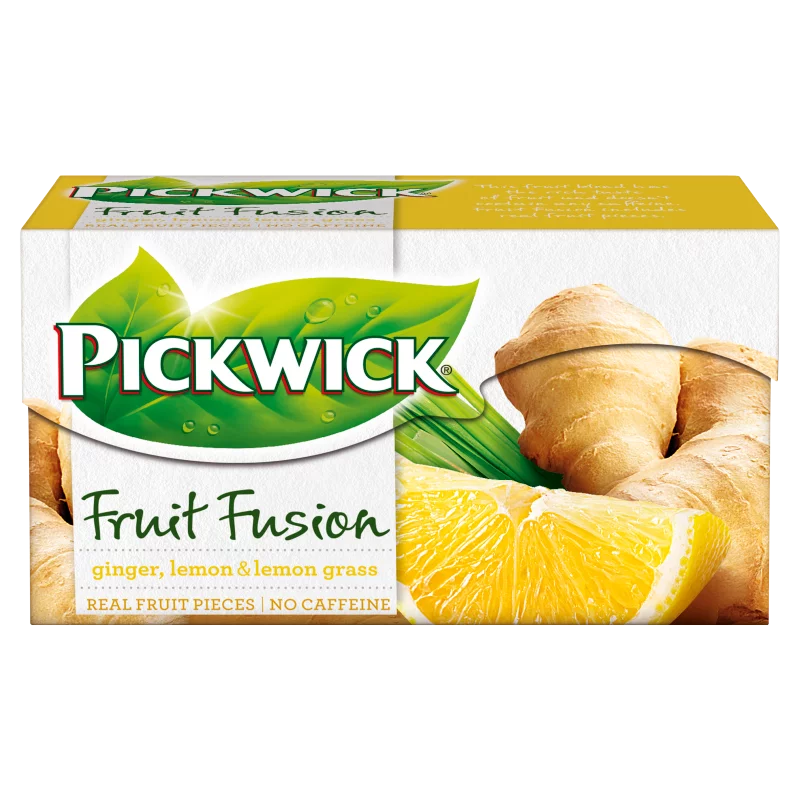 Pickwick gyümölcs és gyógynövénytea gyömbérrel, indiai citromfűvel és a citrom ízével 20 filter 40 g