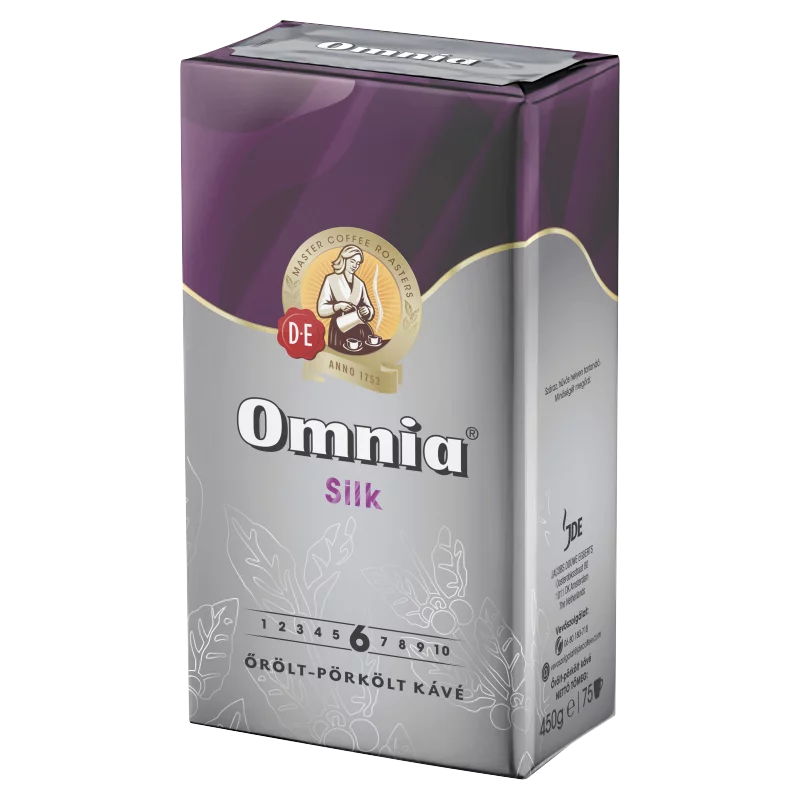 Douwe Egberts Omnia Silk őrölt-pörkölt kávé 450 g