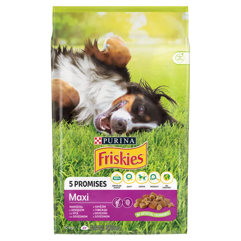 Friskies Maxi száraz kutyaeledel marhával 10 kg