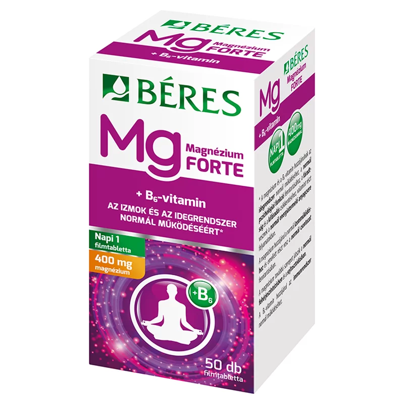 Béres Magnézium Forte filmtabletta 50 db 62,5 g