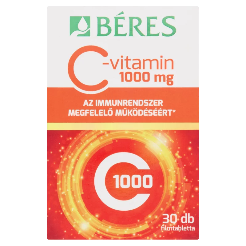 Béres C-vitamin 1000 mg étrend-kiegészítő készítmény 30 db 46,5 g