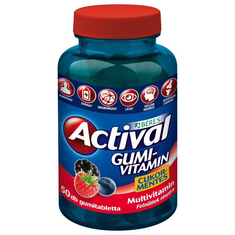 Actival gumitabletta 50db Gumivitamin felnőtt