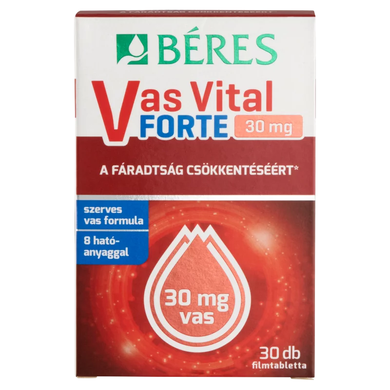 Béres Vas Vital Forte 30 mg étrend-kiegészítő filmtabletta 30 x 0,78 g (23,4 g)