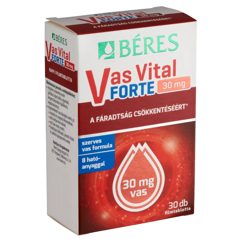 Béres Vas Vital Forte 30 mg étrend-kiegészítő filmtabletta 30 x 0,78 g (23,4 g)