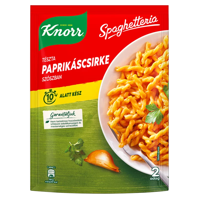 Knorr tészta paprikáscsirke szószban 168 g