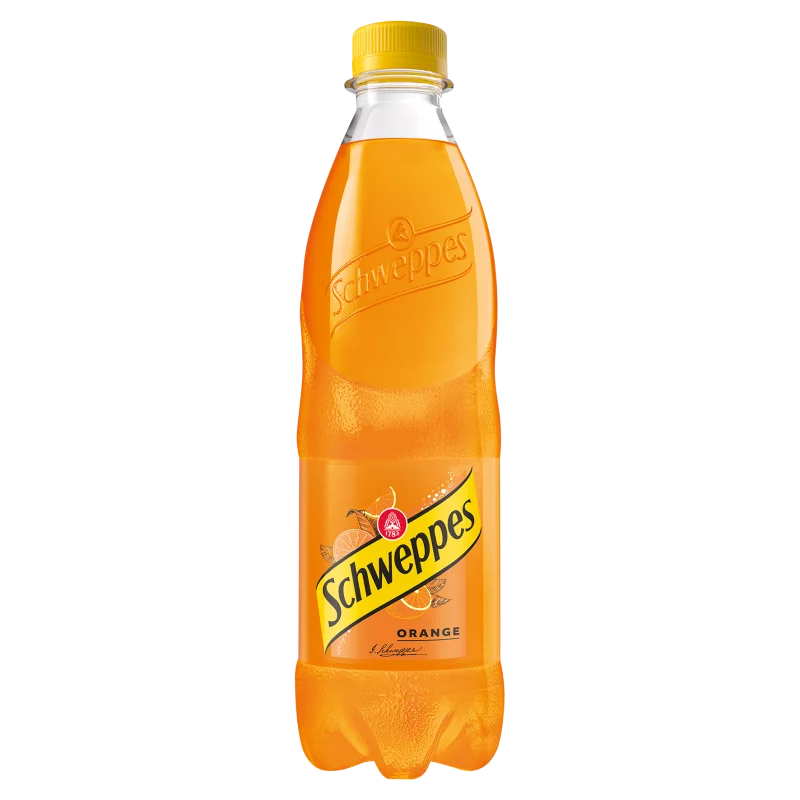 Schweppes narancsízű szénsavas üdítőital cukorral és édesítőszerekkel 0,5 l