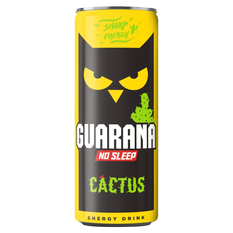 Guarana No Sleep Cactus kaktusz ízesítésű, szénsavas, alkoholmentes ital 250 ml