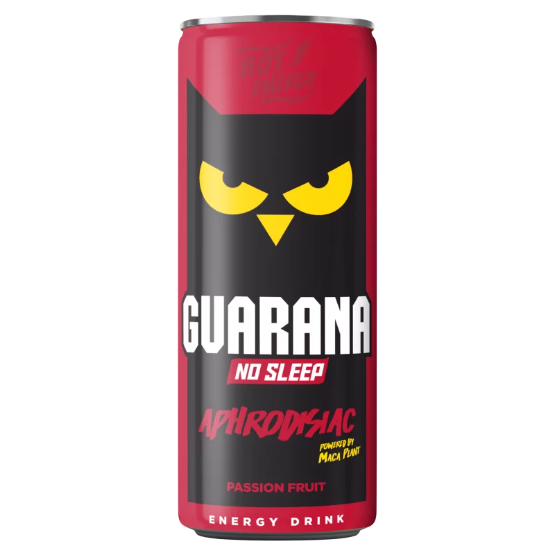 Guarana No Sleep Aphrodisiac passiógyümölcs ízű, szénsavas, alkoholmentes ital 250 ml