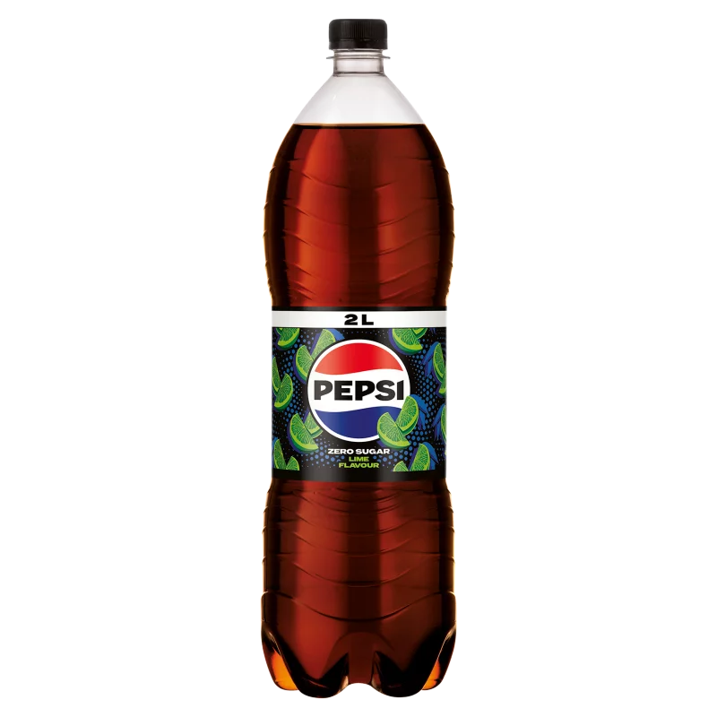Pepsi Zero colaízű energiamentes szénsavas üdítőital édesítőszerekkel lime ízesítéssel 2 l