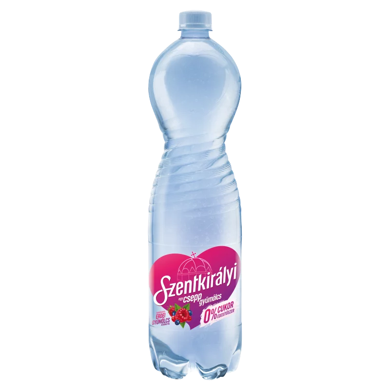 Szentkirályi Egy csepp gyümölcs erdei gyümölcs ízű széndioxiddal enyhén dúsított ital 1500 ml