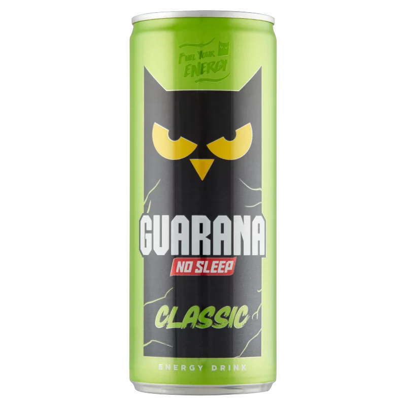 Guarana No Sleep Classic tuttifrutti ízű, szénsavas, alkoholmentes ital 250 ml