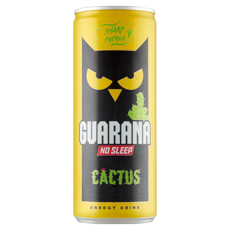 Guarana No Sleep Cactus kaktusz ízesítésű, szénsavas, alkoholmentes ital 250 ml