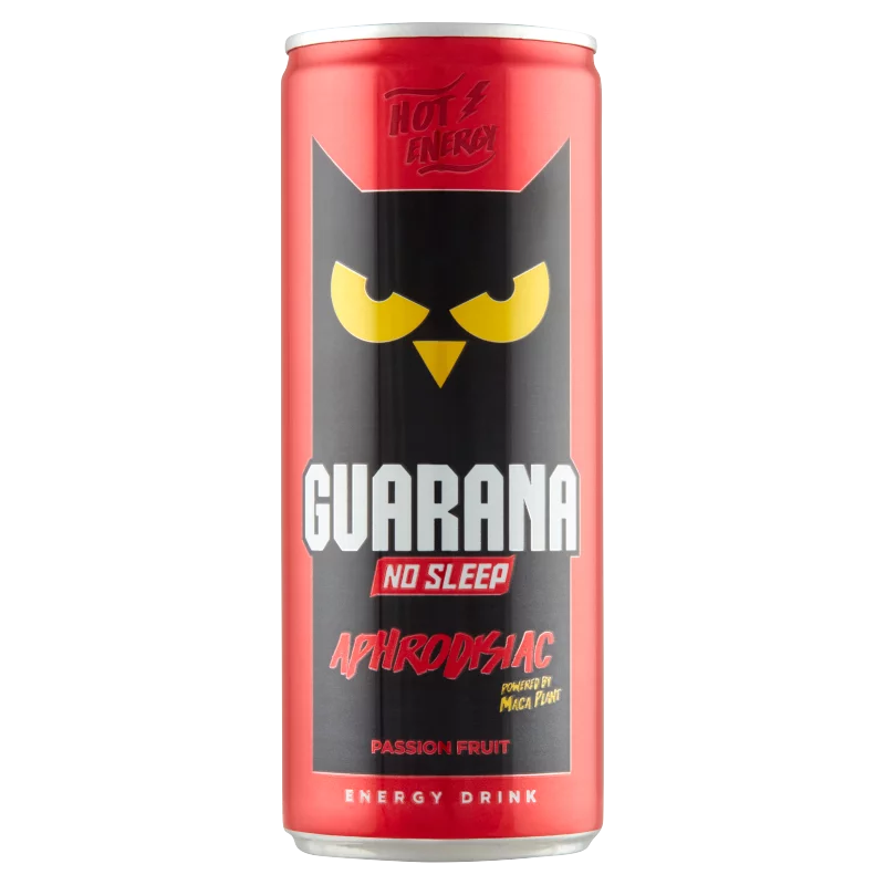 Guarana No Sleep Aphrodisiac passiógyümölcs ízű, szénsavas, alkoholmentes ital 250 ml