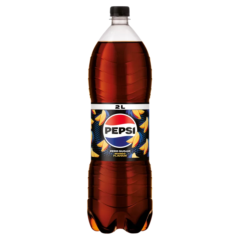 Pepsi Zero colaízű energiamentes szénsavas üdítőital édesítőszerekkel mangó ízesítéssel 2 l