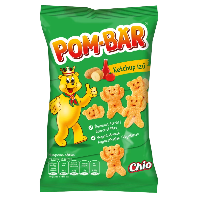 Pom-Bär ketchup ízű burgonyasnack 50 g