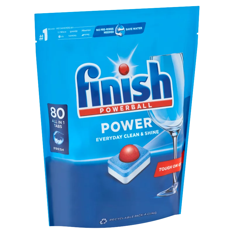 Finish Powerball Power All in 1 Regular mosogatógép tabletta 80 db 1,28 kg