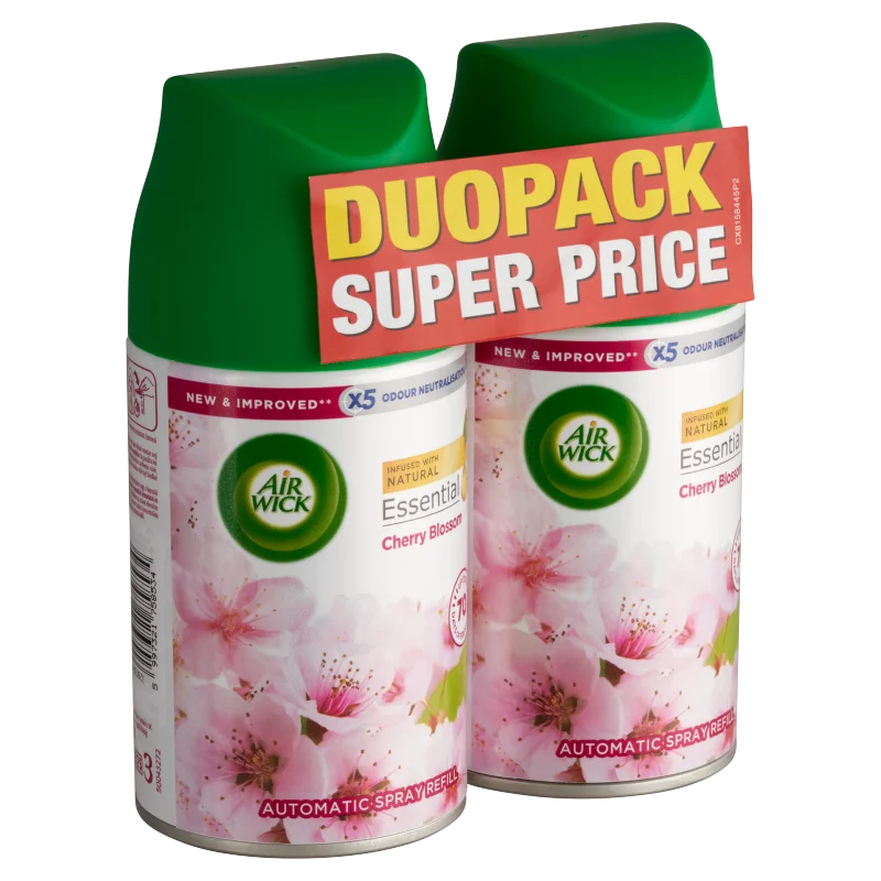 Air Wick Freshmatic Cseresznyevirág automata légfrissítő spray utántöltő 2 x 250 ml (500 ml)