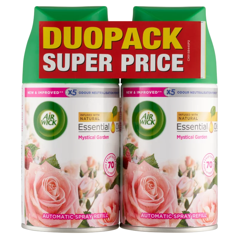 Air Wick Freshmatic Titokzatos Kert automata légfrissítő spray utántöltő 2 x 250 ml (500 ml)