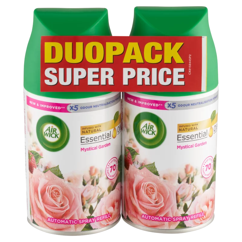 Air Wick Freshmatic Titokzatos Kert automata légfrissítő spray utántöltő 2 x 250 ml (500 ml)