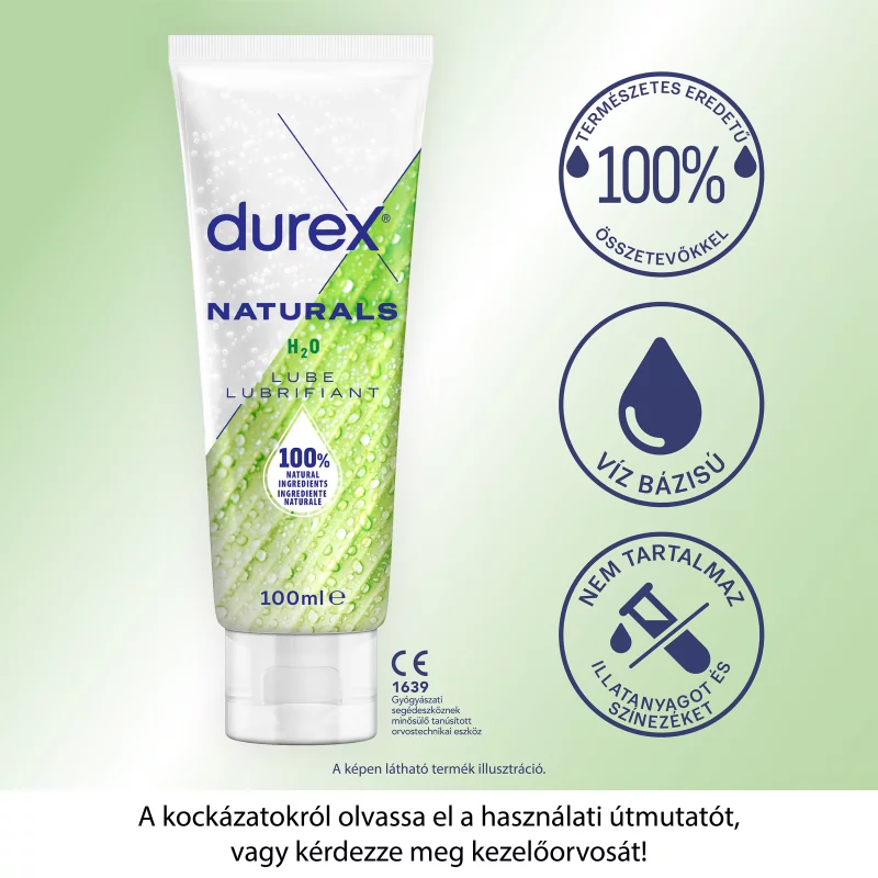 Durex Naturals H2O síkosító 100 ml