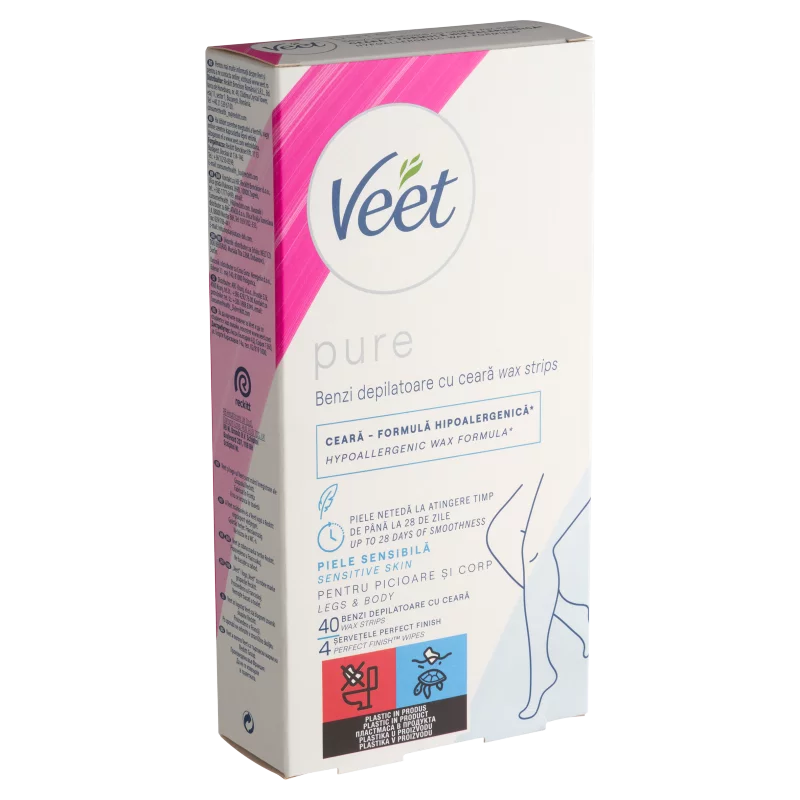 Veet Pure Sensitive Skin gyantaszalag 40 db