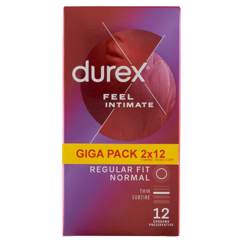 Durex Feel Intimate óvszer 2 x 12 db 