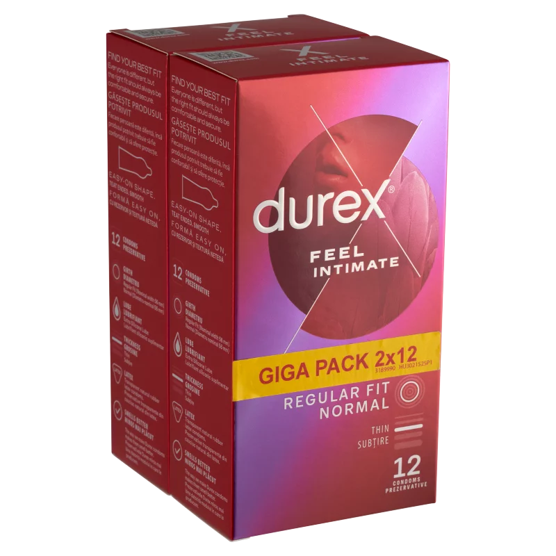 Durex Feel Intimate óvszer 2 x 12 db 