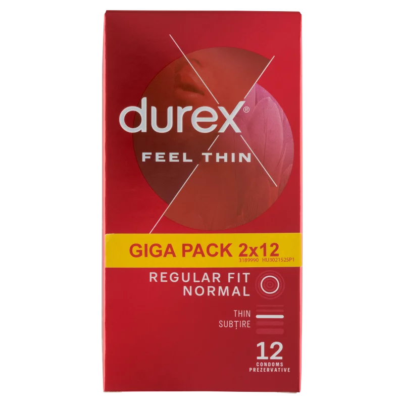 Durex Feel Thin óvszer 2 x 12 db 