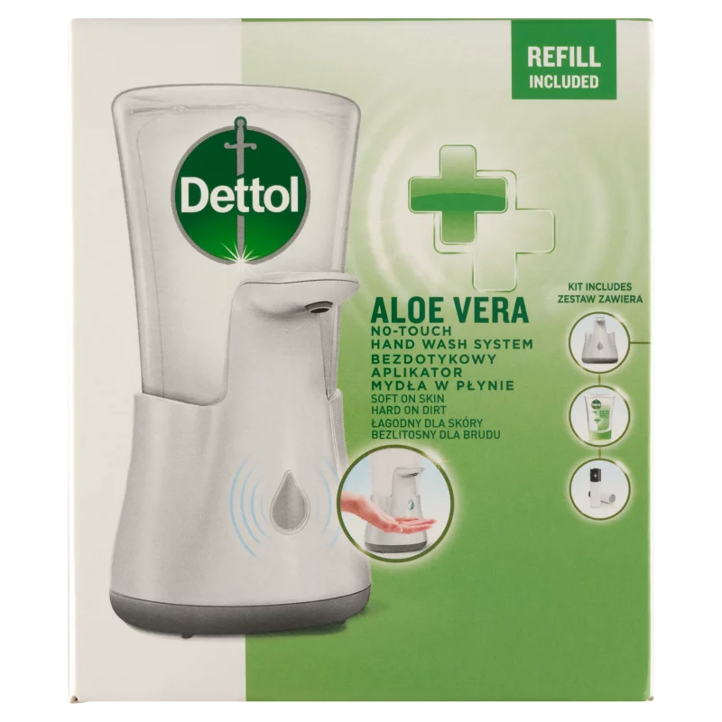 Dettol Aloe Vera érintés nélküli kézmosó készülék és utántöltő 250 ml