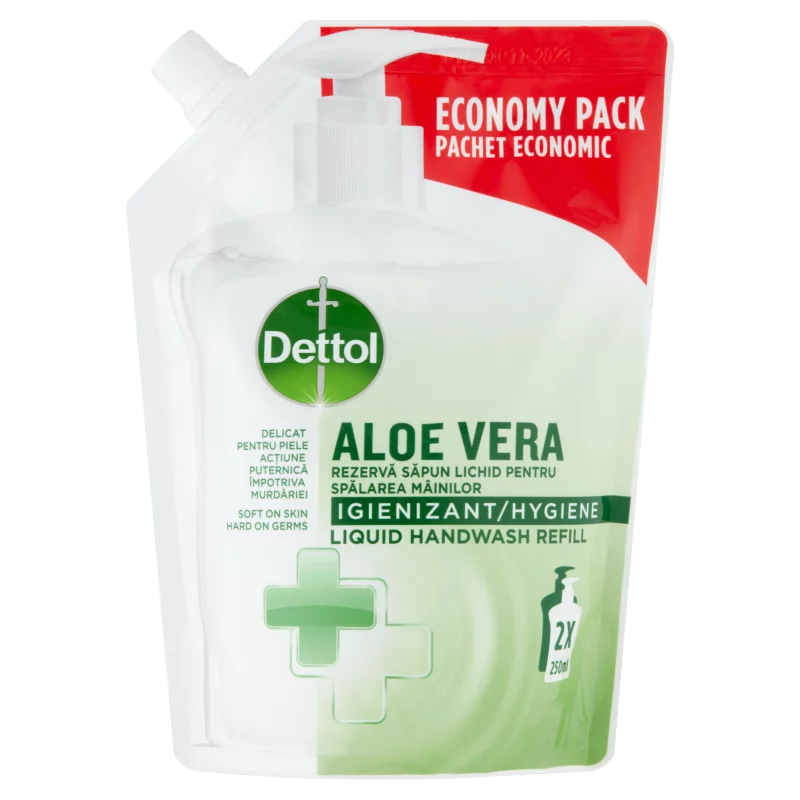 Dettol Aloe Vera folyékony szappan utántöltő 500 ml 