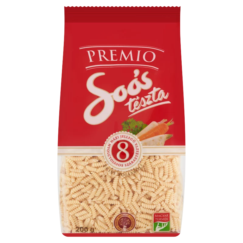 Soós Premio csiga házi jellegű nyolctojásos száraztészta 200 g