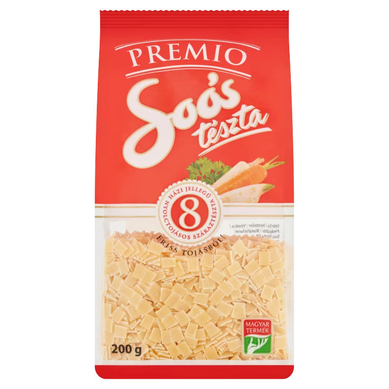 Soós Premio kiskocka házi jellegű nyolctojásos száraztészta 200 g