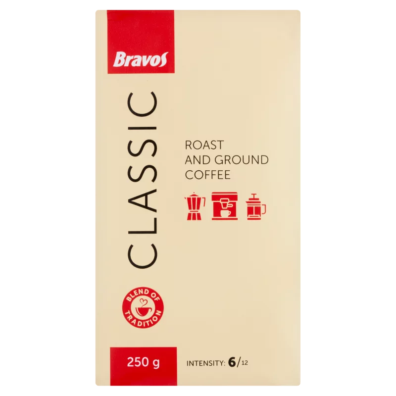 Bravos Classic őrölt, pörkölt kávé 250 g