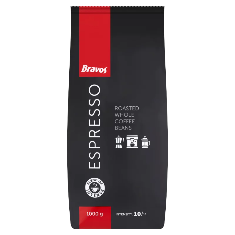 Bravos Espresso pörkölt szemes kávé 1000 g