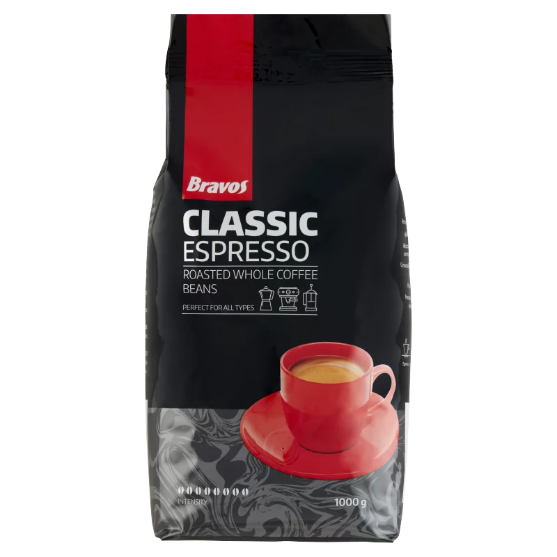 Bravos Classic Espresso pörkölt szemes kávé 1000 g