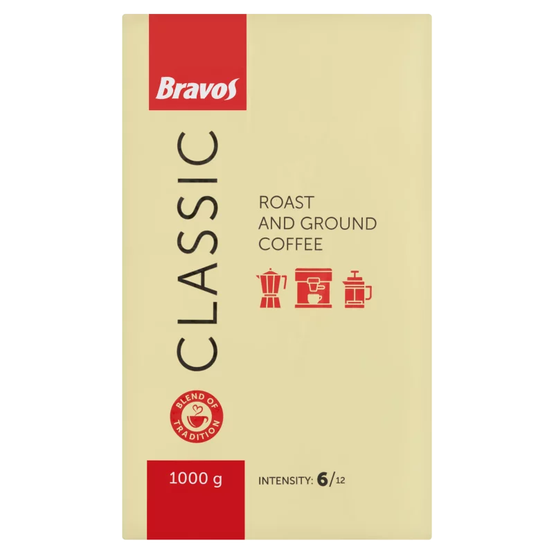 Bravos Classic őrölt, pörkölt kávé 1000 g