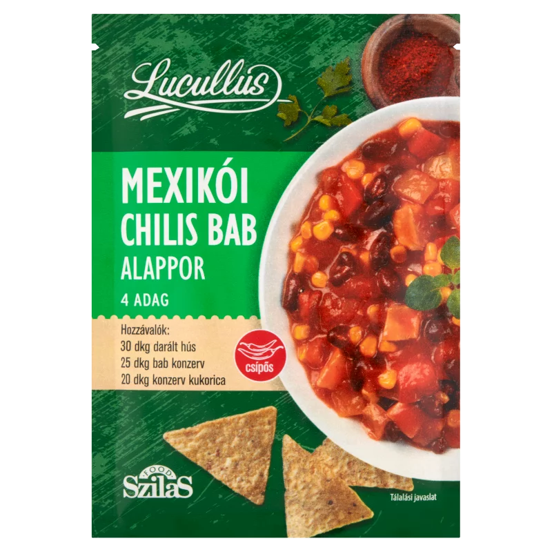Lucullus mexikói chilis bab alappor 45 g