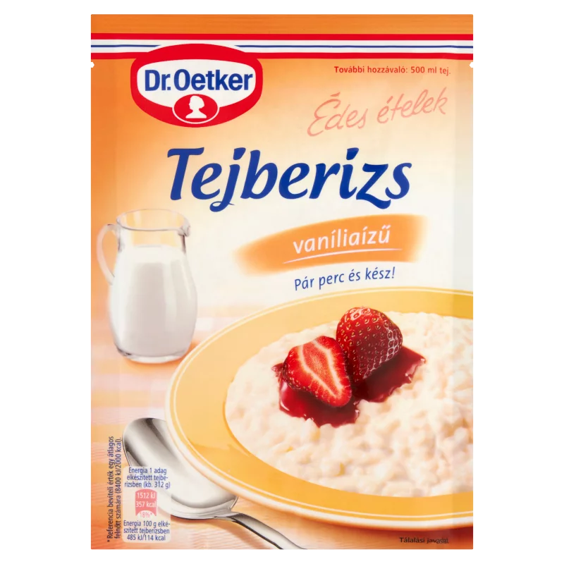 Dr. Oetker Édes Ételek vaníliaízű tejberizs alappor 125 g