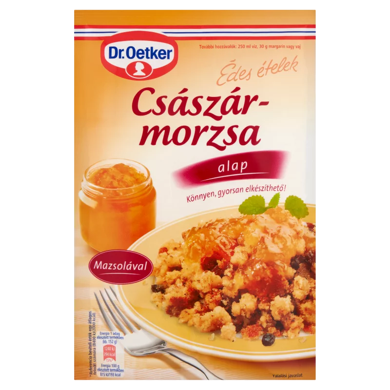 Dr. Oetker Édes Ételek császármorzsa alappor mazsolával 200 g