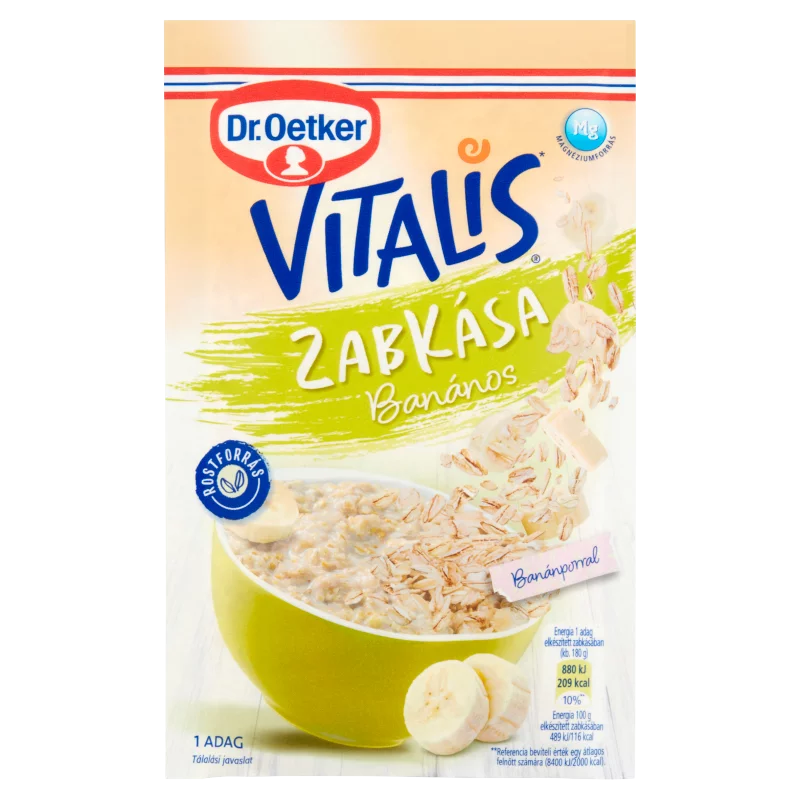 Dr. Oetker Vitalis banános zabkása 55 g