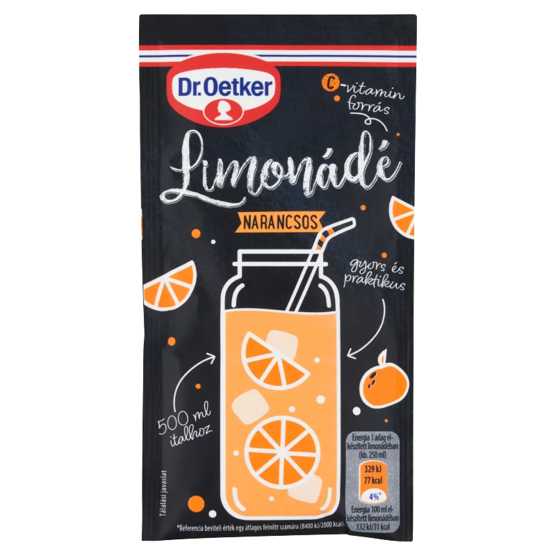 Dr. Oetker Limonádé narancsos italpor 40 g 